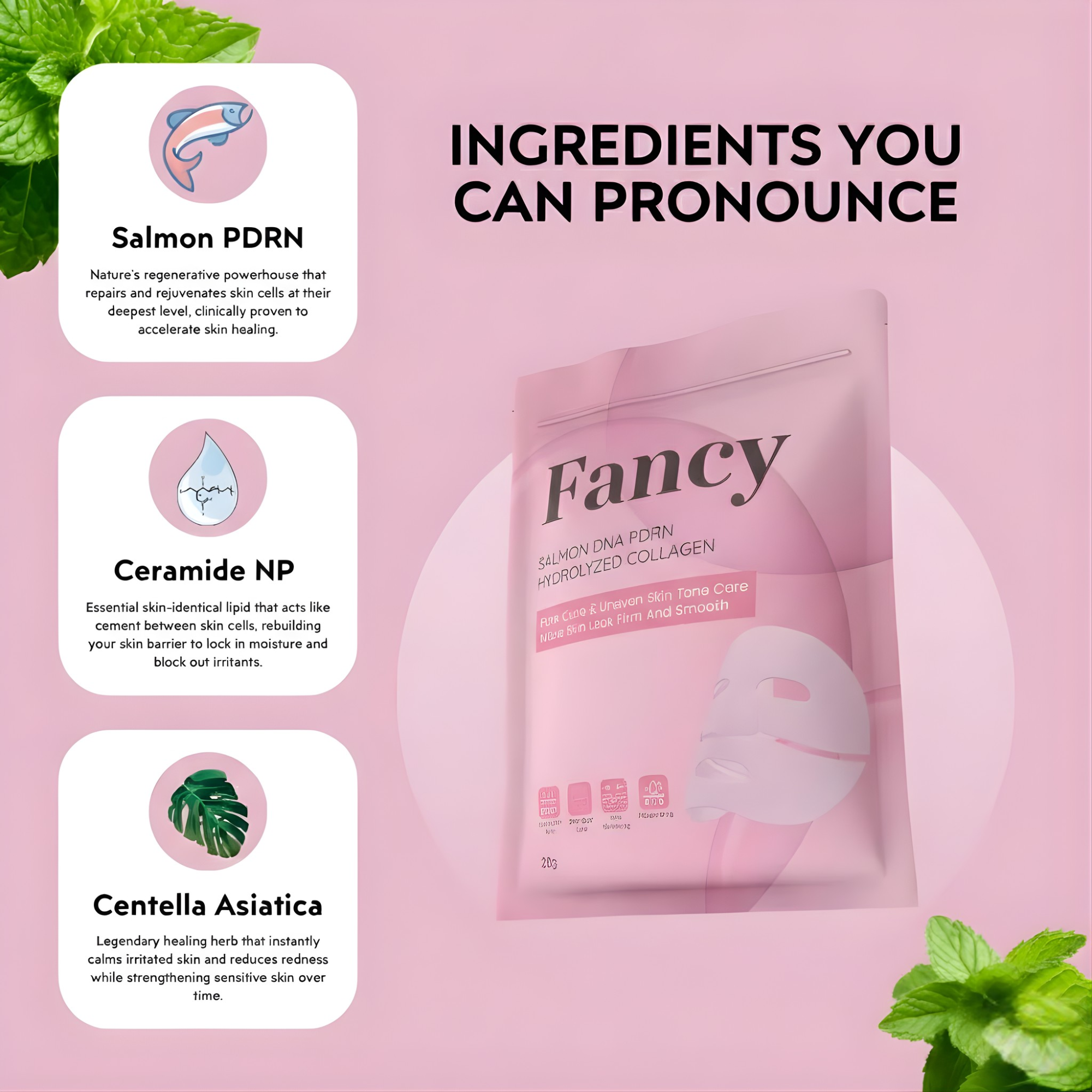 FANCY Salmon PDRN Collagen Mask